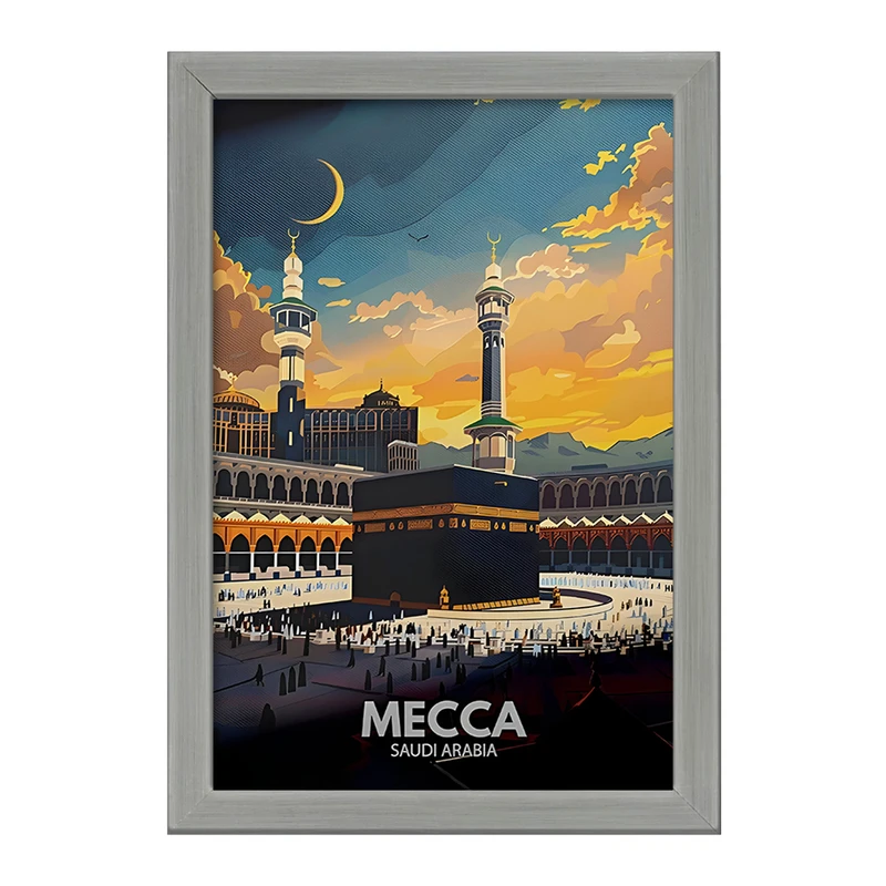 تابلو خندالو طرح مکه (Mecca) کد F6316
