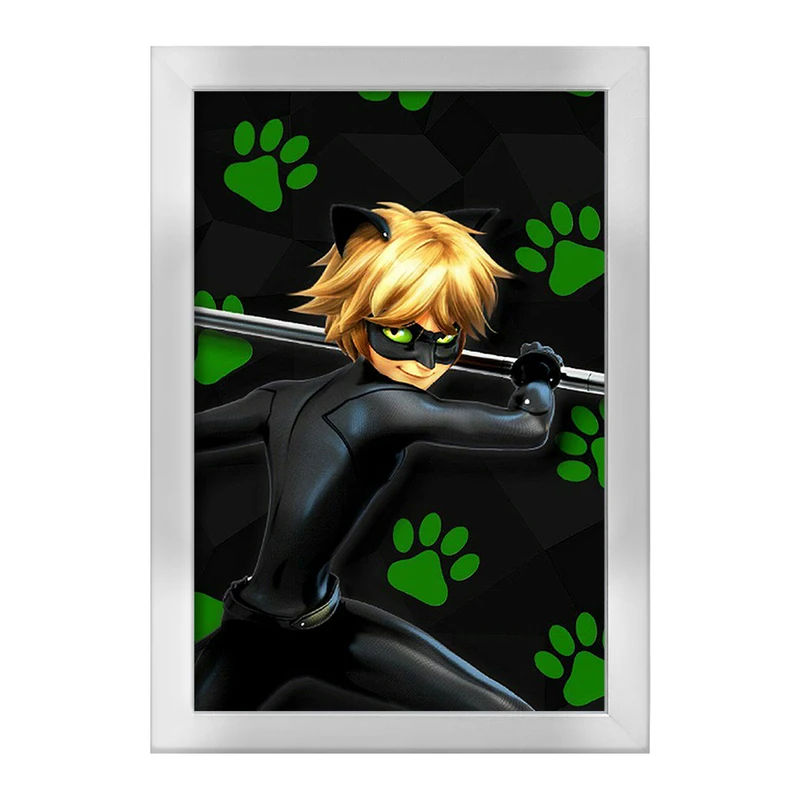 تابلو خندالو طرح پسر گربه ای  کد 3479