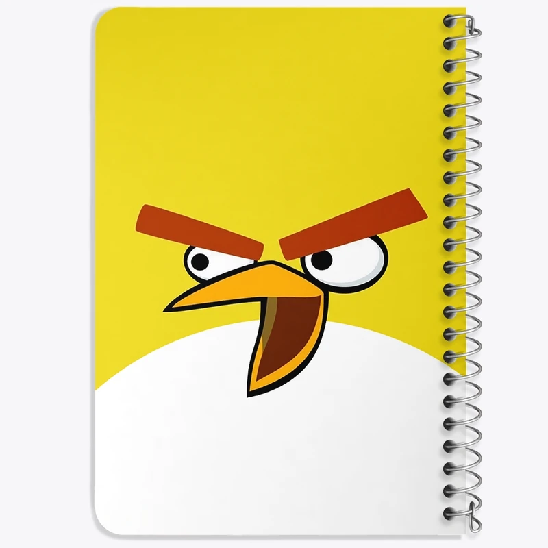 دفتر یادداشت 50 برگ خندالو طرح چاک پرندگان خشمگین Angry Birds کد 13854