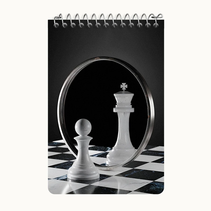 دفتر یادداشت 50 برگ خندالو طرح شطرنج کد F6831