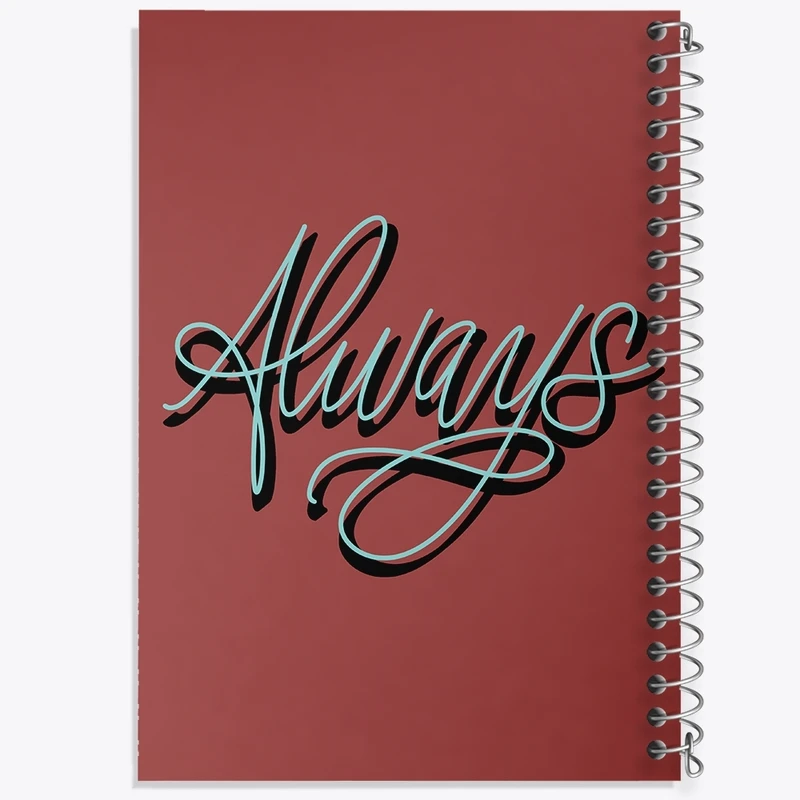 دفتر طراحی 50 برگ خندالو طرح Always کد F673