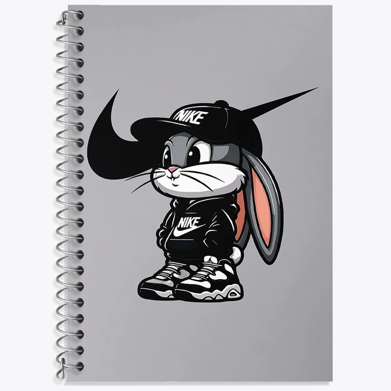 دفتر زبان 50 برگ خندالو مدل سه خط طرح باگز بانی کد F4311