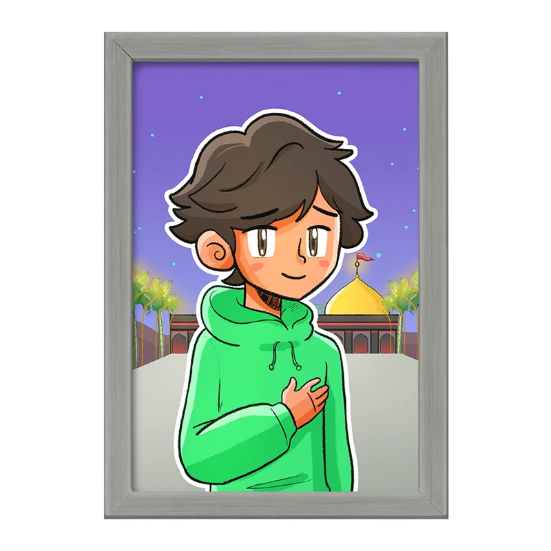 تابلو خندالو مدل کودکانه محرم و اربعین امام حسین  کد 7695