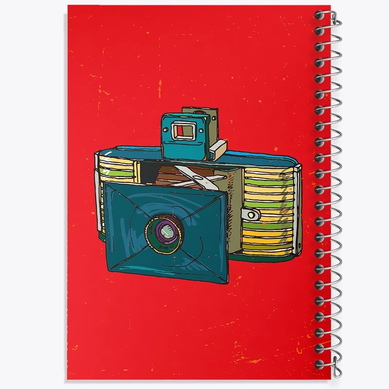 دفتر طراحی 50 برگ خندالو طرح دوربین  کد 1745