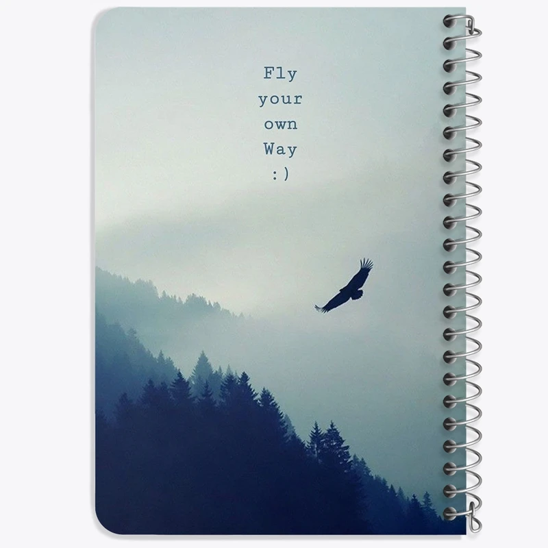 دفتر یادداشت 50 برگ خندالو طرح Fly Your Own Way کد F1729