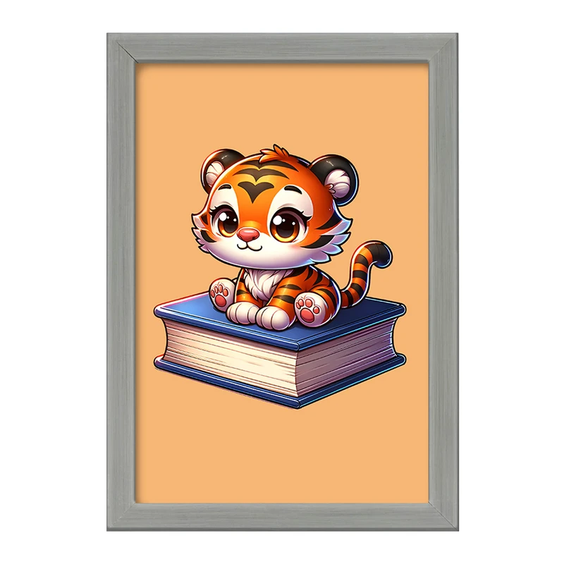 تابلو خندالو طرح ببر بامزه کد F7739