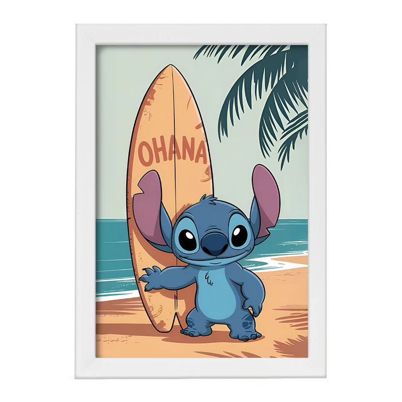 تابلو خندالو طرح استیچ (Stitch) کد F14394