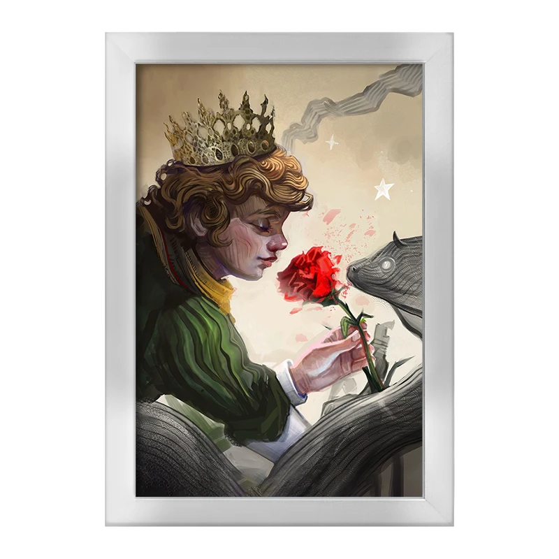 تابلو خندالو طرح شازده کوچولو کد F1265