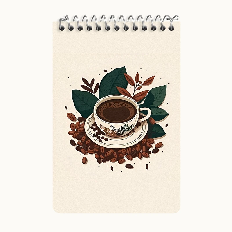 دفتر یادداشت 50 برگ خندالو طرح فنجان قهوه کد F4256
