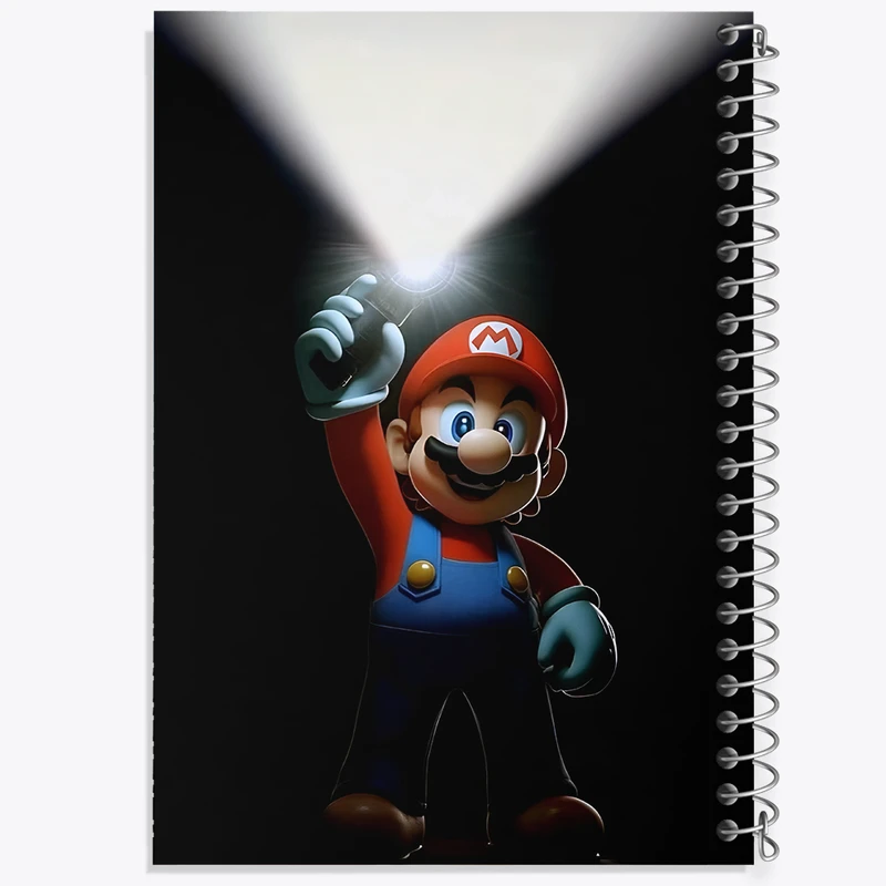 دفتر مشق 50 برگ خندالو طرح سوپر ماریو (Super Mario) کد F10817