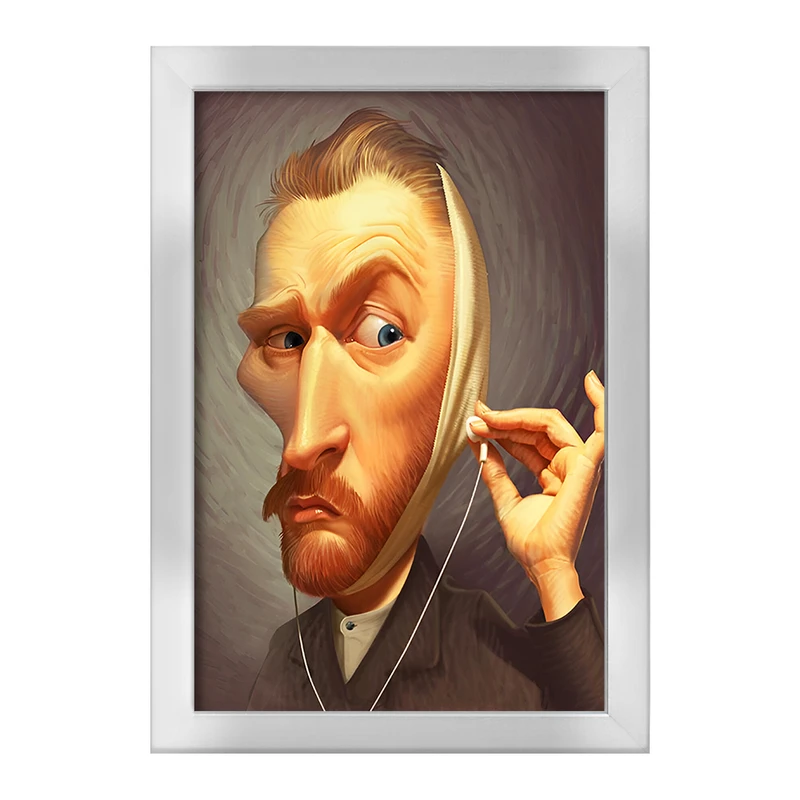 تابلو خندالو طرح ونسان ونگوگ کد F4605