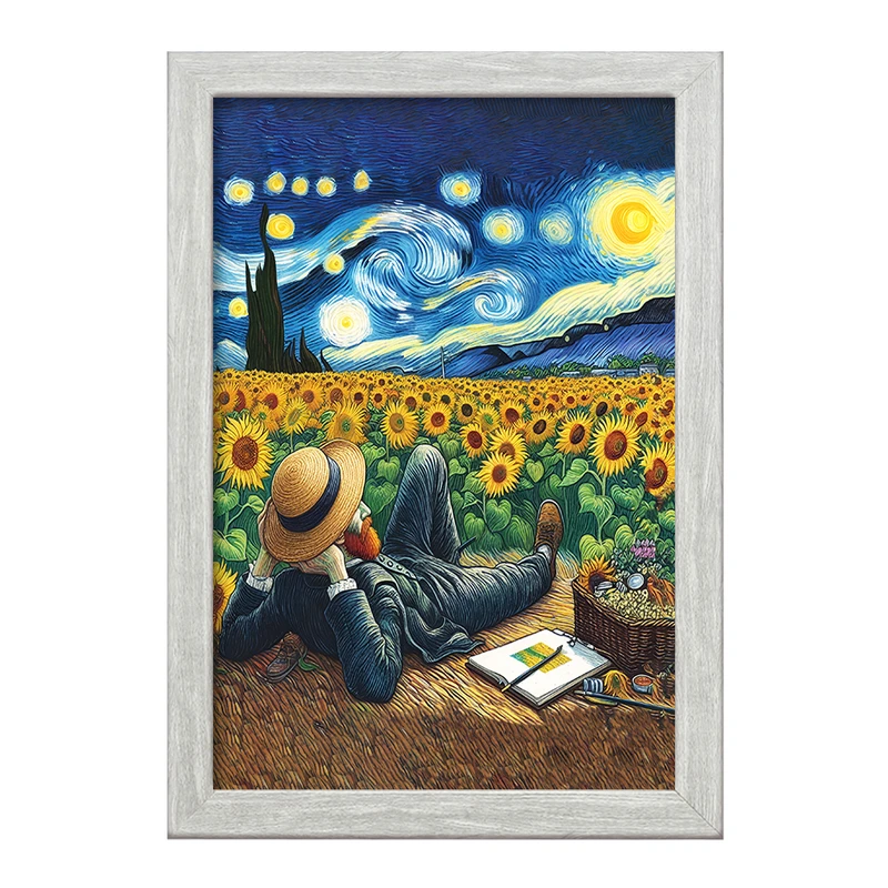 تابلو خندالو طرح ونسان ونگوگ کد F5104