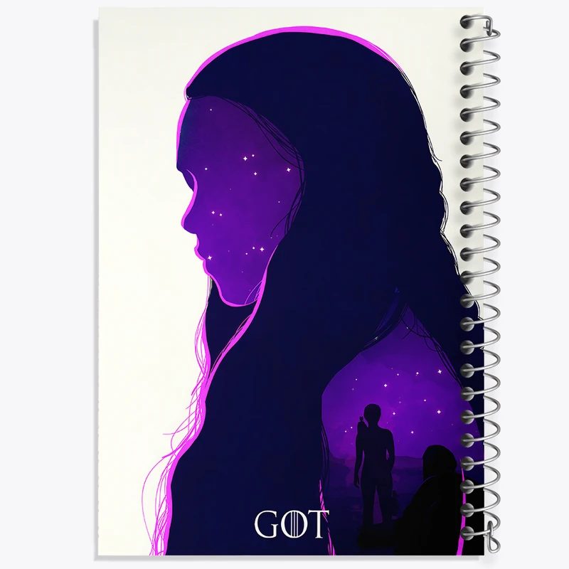 دفتر مشق 50 برگ خندالو طرح گیم آف ترونز (Game of Thrones) کد F13759