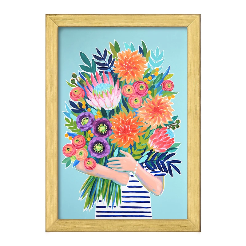 تابلو خندالو طرح گل کد 8398