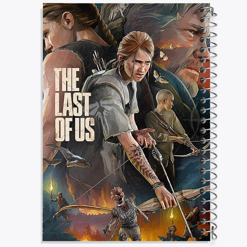 دفتر نقاشی 50 برگ خندالو طرح (The Last Of Us) آخرین بازمانده از ما کد N9299