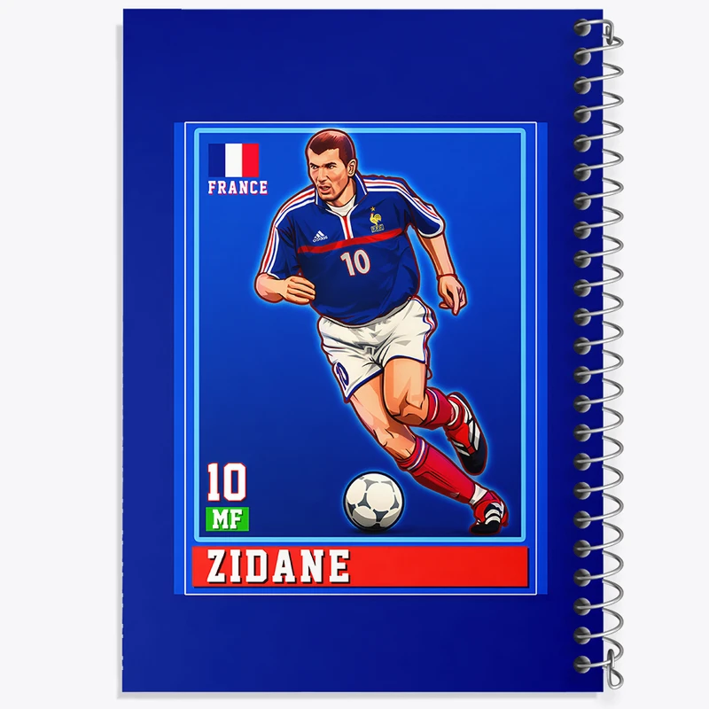 دفتر مشق 100 برگ خندالو طرح زیدان (Zidane) کد N8257