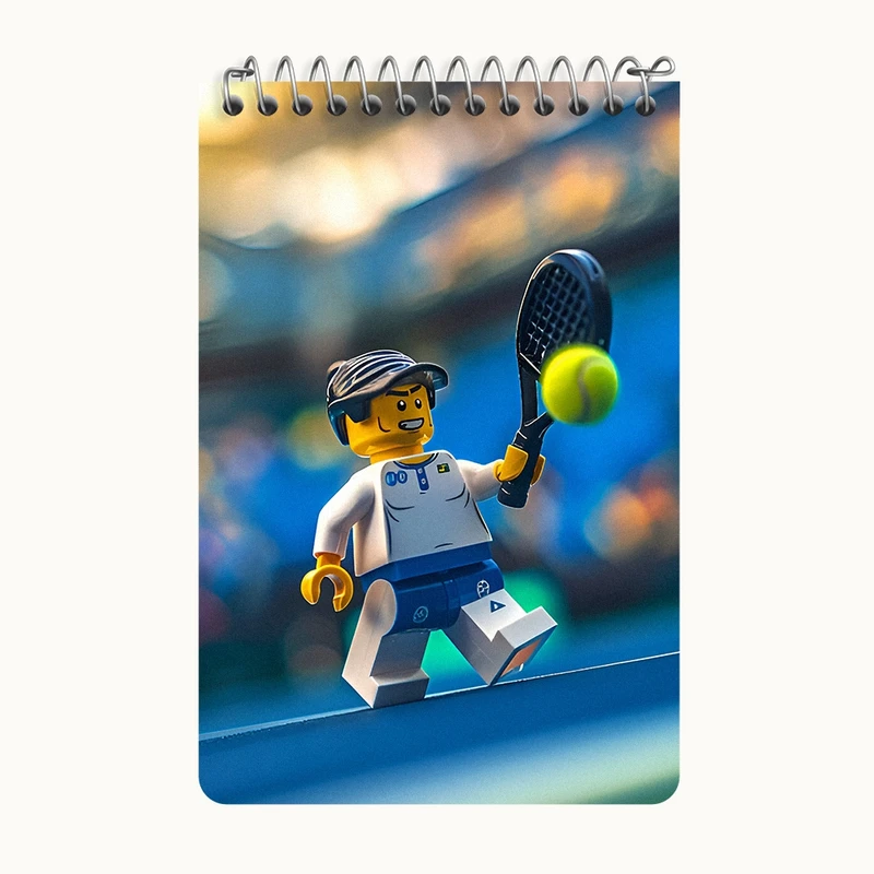 دفتر یادداشت 50 برگ خندالو طرح لگو (Lego) کد F6539