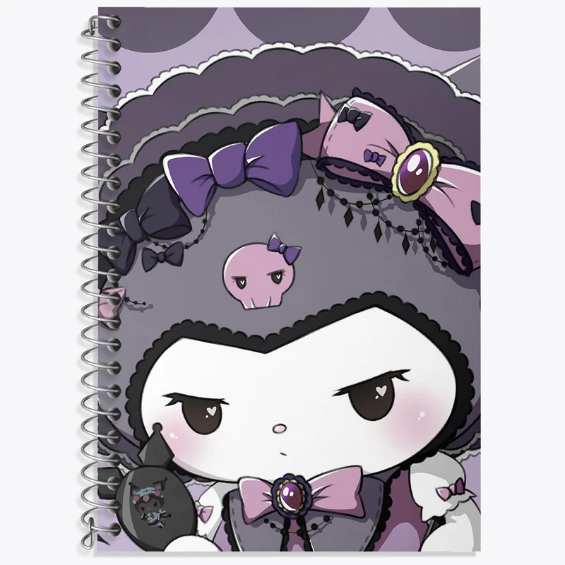 دفتر نت موسیقی 50 برگ خندالو طرح کرومی (Kuromi) کد N9086