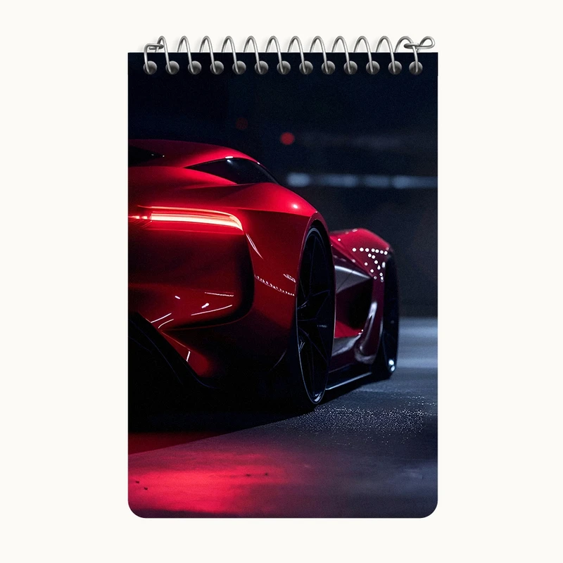 دفتر یادداشت 50 برگ خندالو طرح ماشین اسپرت کد F8987