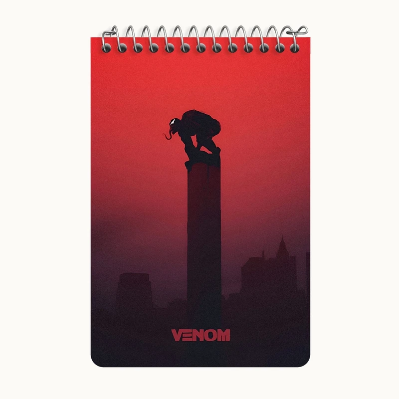 دفتر یادداشت 50 برگ خندالو طرح ونوم (Venom) کد F10514