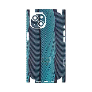 MAHOOT Turquoise feathers-FullSkin Cover Sticker for Apple iPhone 14