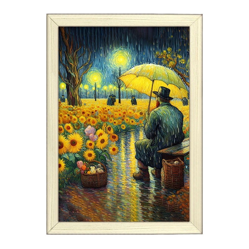 تابلو خندالو طرح ونسان ونگوگ کد F5081