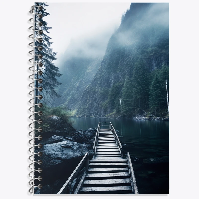 دفتر لغت 50 برگ خندالو طرح طبیعت کد F3559