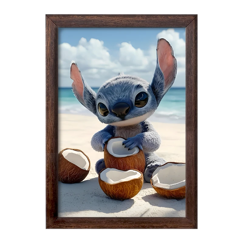 تابلو خندالو طرح استیچ (Stitch) کد F14390