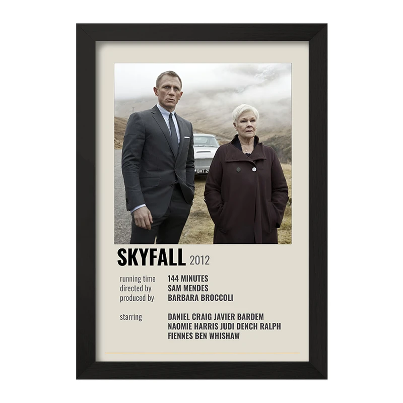 تابلو خندالو طرح اسکای فال (Skyfall) کد F13100