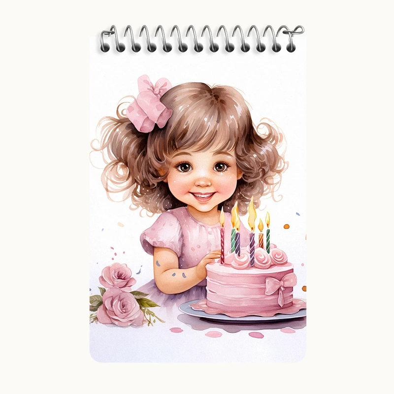 دفتر یادداشت 50 برگ خندالو طرح دخترانه کد F2919