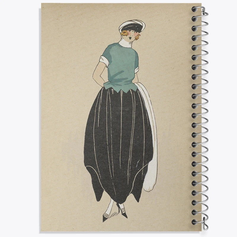 دفتر طراحی 50 برگ خندالو طرح فیگور دخترانه کد N2474