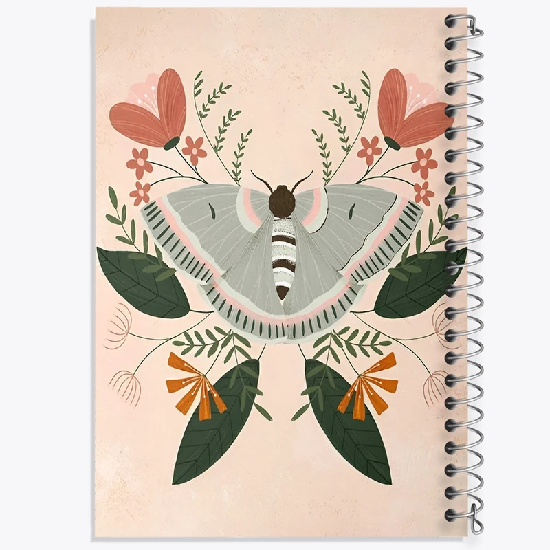 دفتر لیست خرید 50 برگ خندالو طرح شاپرک و گل کد N6888