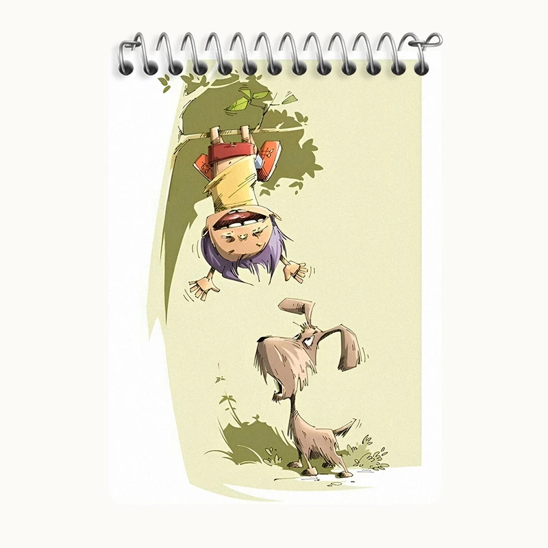 دفتر یادداشت 50 برگ خندالو طرح پسر و سگ کد N6145