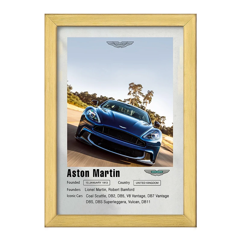 تابلو خندالو طرح ماشین آستون مارتین (Aston Martin) کد F11950