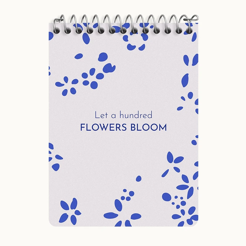 دفتر یادداشت 50 برگ خندالو طرح Let A Hundred Flowers Bloom کد N6903