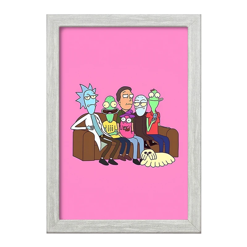تابلو خندالو طرح ریک و مورتی (Rick and Morty) کد F4014