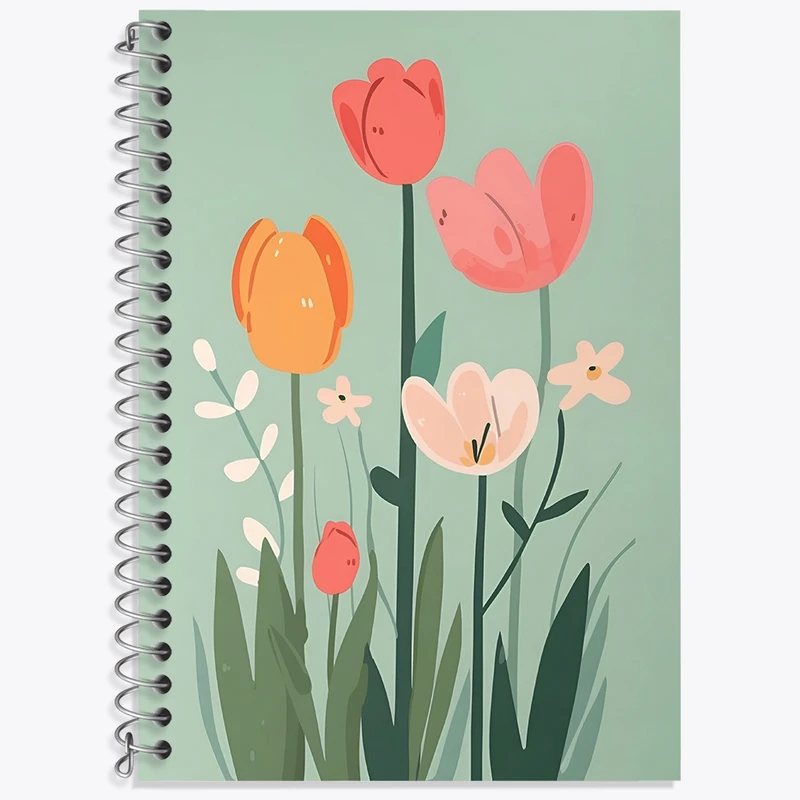 دفتر لغت 50 برگ خندالو طرح گل کد N6828