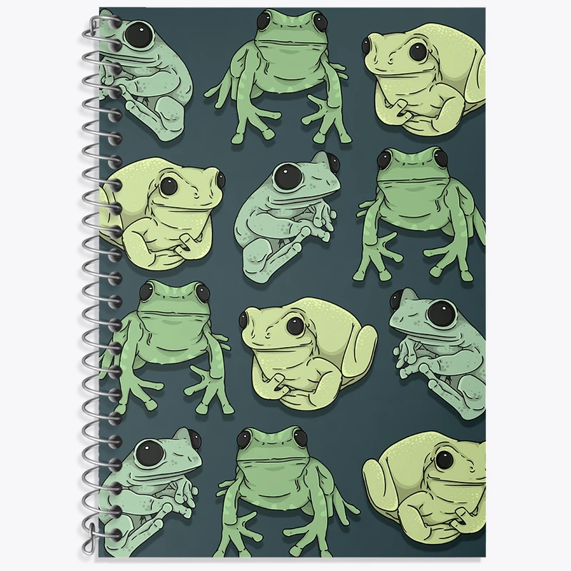 دفتر نت موسیقی 50 برگ خندالو طرح قورباغه (Frog) کد N8290