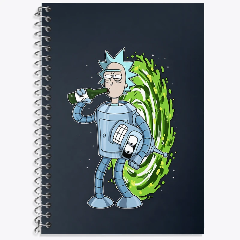 دفتر نت موسیقی 50 برگ خندالو طرح ریک و مورتی (Rick and Morty) کد F4008