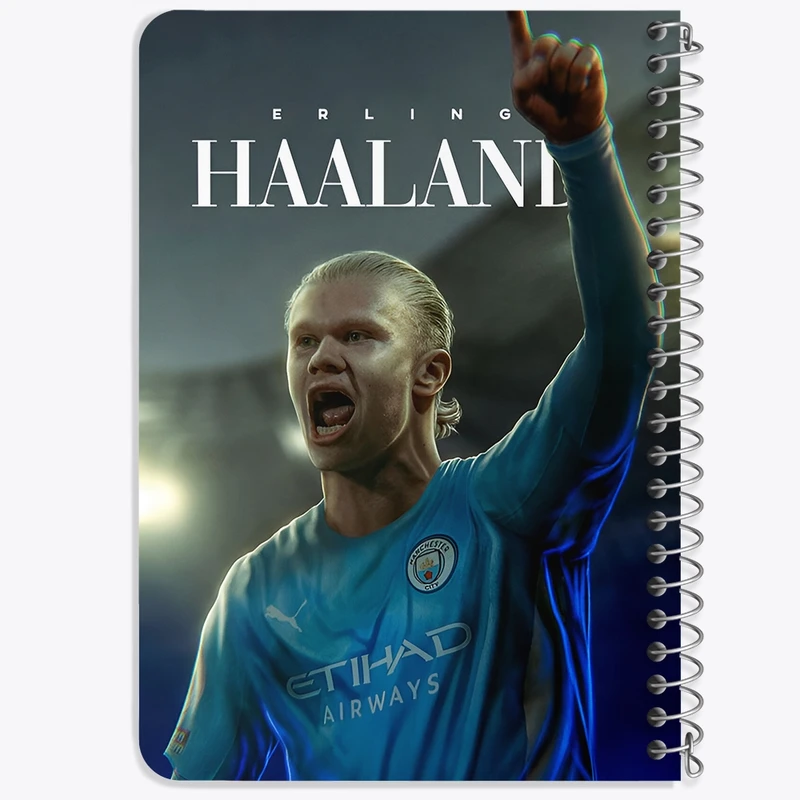 دفتر یادداشت 50 برگ خندالو طرح ارلینگ هالند (Erling Haaland) کد F14276