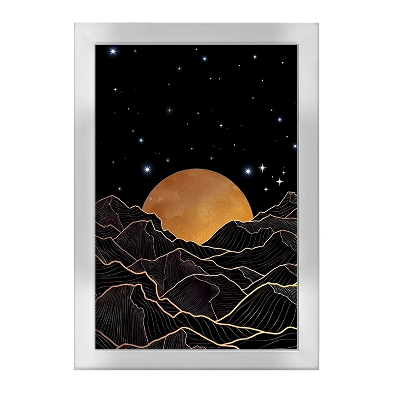 تابلو خندالو طرح ماه (Moon) کد F4974