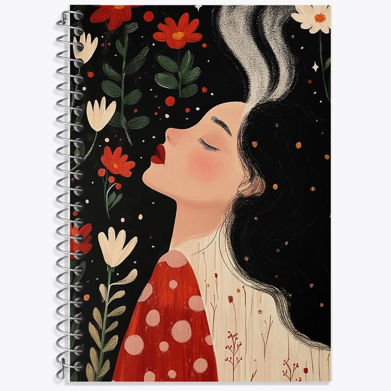 دفتر زبان 50 برگ خندالو مدل سه خط طرح دخترانه کد F10978