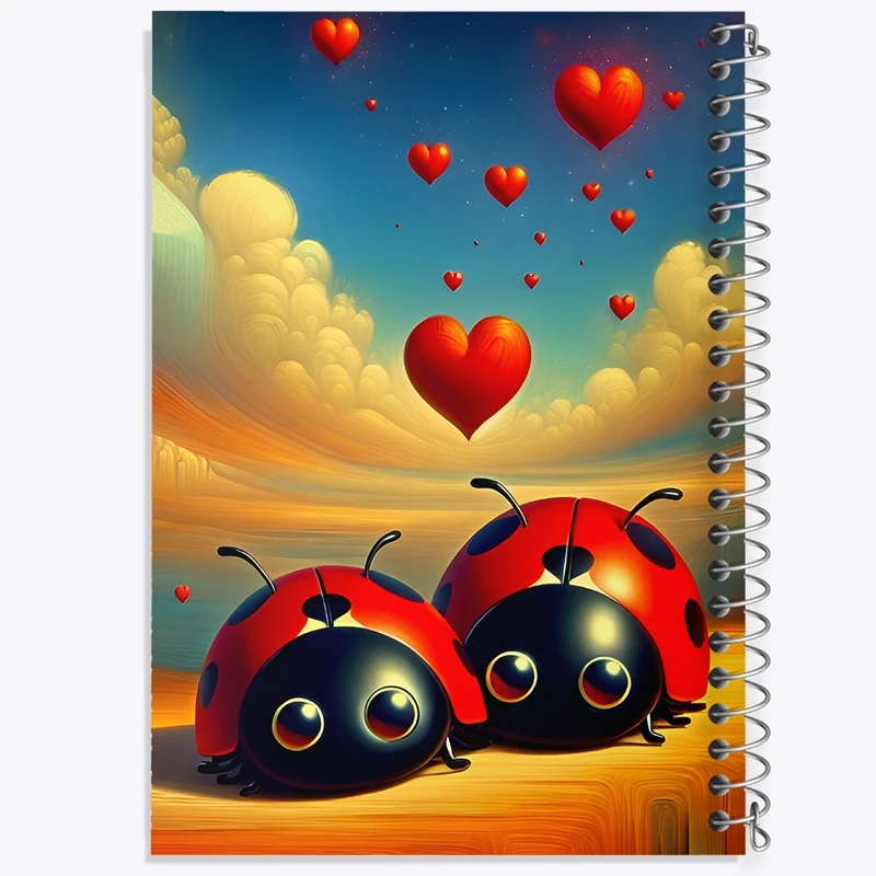 دفتر طراحی 50 برگ خندالو طرح کفشدوزک کد F11597