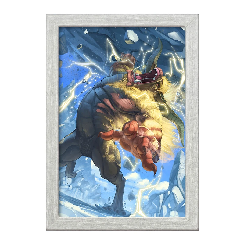 تابلو خندالو طرح بازی شکارچی هیولا (Monster Hunter) کد 33263