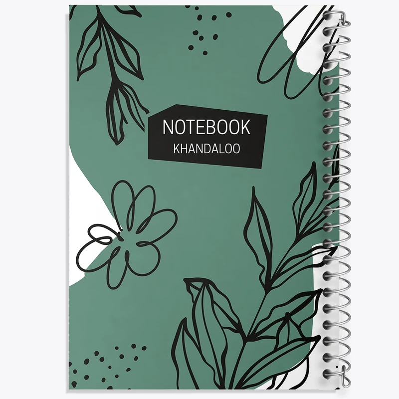 دفتر طراحی 50 برگ خندالو طرح مینیمال کد N164