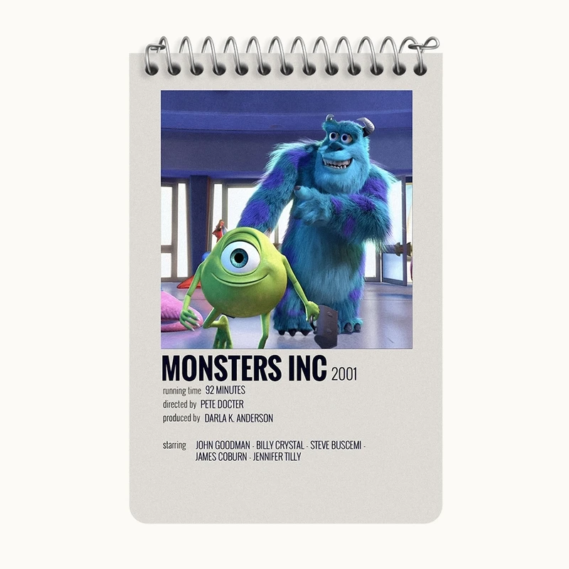 دفتر یادداشت 50 برگ خندالو طرح کارخانه هیولا ها (Monsters, Inc) کد F13128