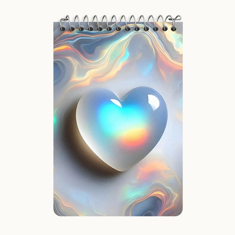 دفتر یادداشت 50 برگ خندالو طرح قلب کد F9913