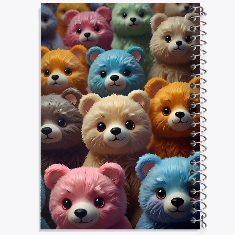 دفتر لیست خرید 50 برگ خندالو طرح پترن خرسی کد F9521