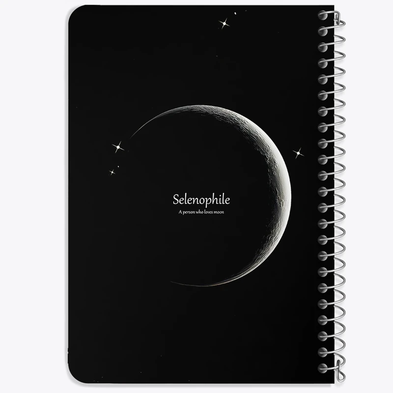 دفتر یادداشت 50 برگ خندالو طرح ماه (Moon) کد 38062