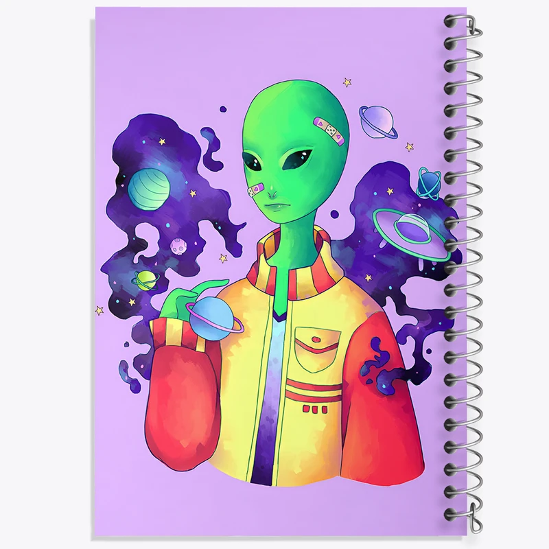 دفتر نقاشی 50 برگ خندالو طرح آدم فضایی کد N8296